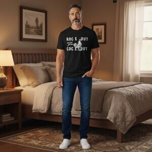 Anvil Rock Out With Your .... Out Graphic T Shirt Black XL